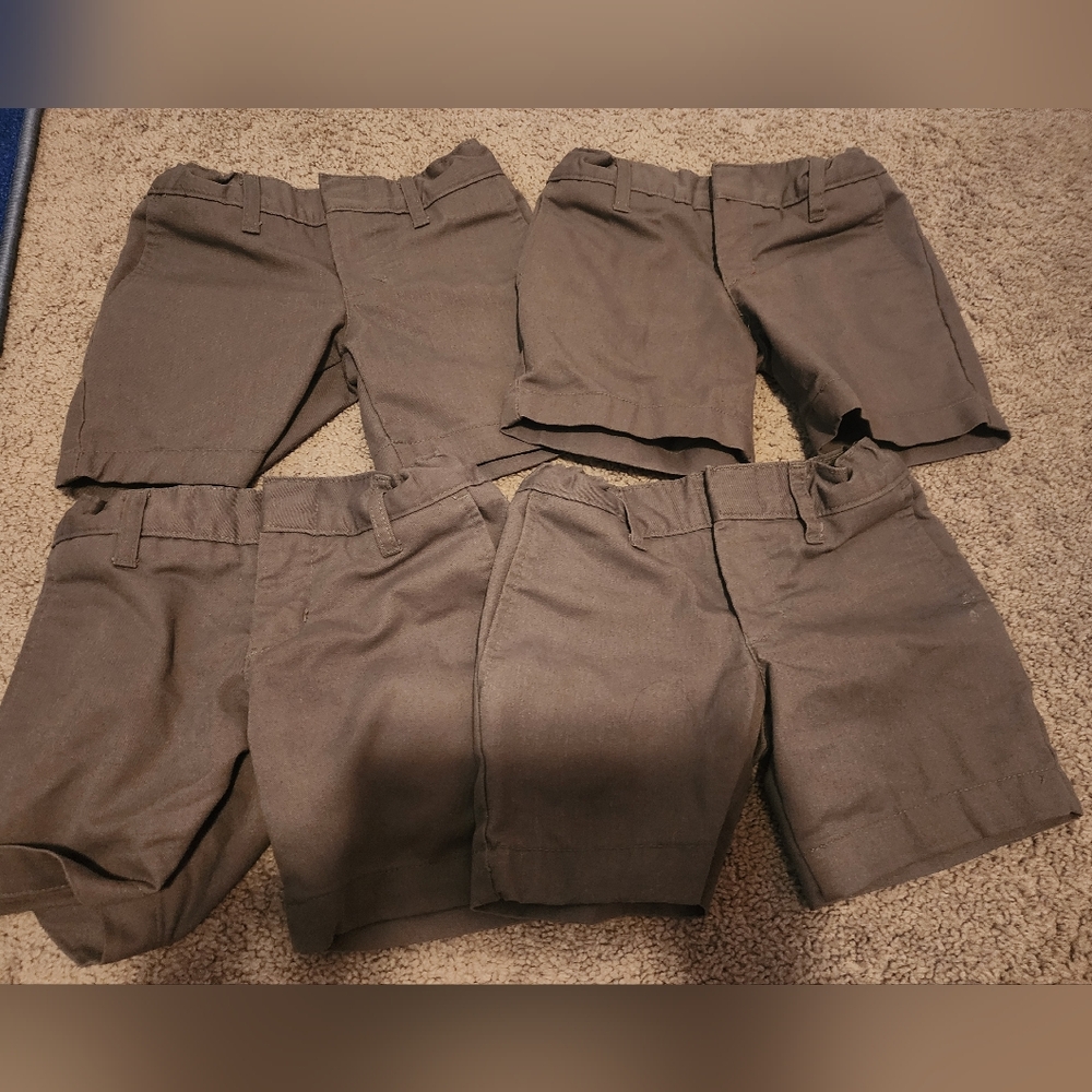 Flynn and O'Hara Boys Uniform Shorts (Grey)